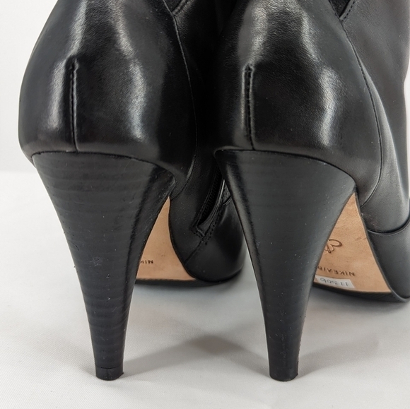 Cole Haan Calf High Heel Boots Black 8 leather fall winter preppy classic - Picture 11 of 16